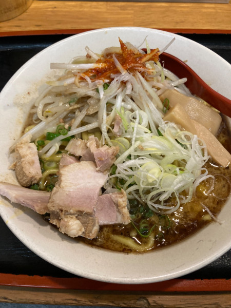 「【限定】ブラックあえめん」@味噌麺処 花道庵の写真