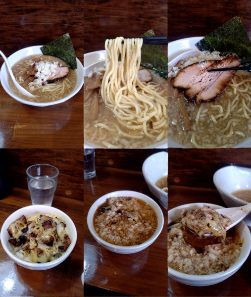 「『背脂煮干しラーメン+背脂増し+チャーシューチーズご飯』」@八王子 響の写真