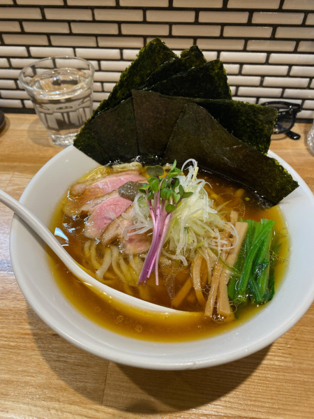 「特性手揉みラーメン ノリトッピング」@中華ソバ ビリケンの写真