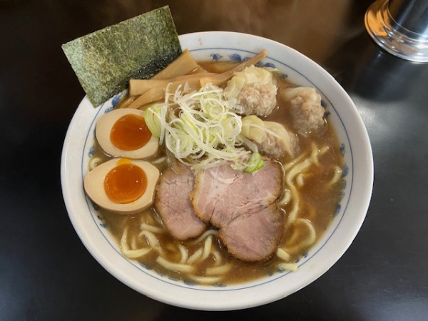 「わんたんメン＋煮玉子」@麺屋 ごとうの写真