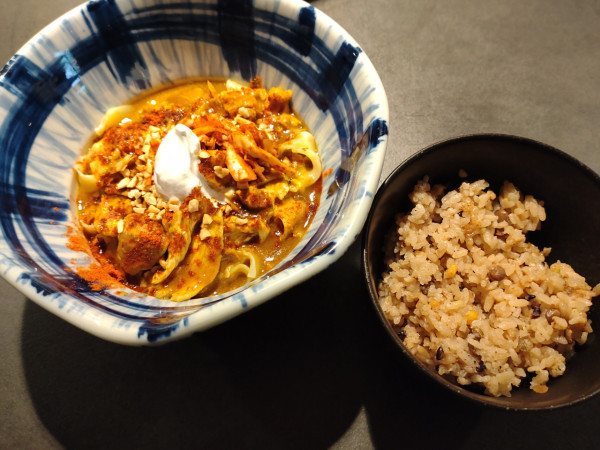 「カレーメン(出汁ご飯付き) 1000円」@カレーメン 京の写真