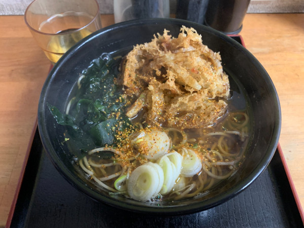 「かき揚げそば 510円」@蕎麦たつ 浜松町店の写真