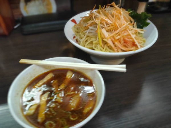 「ネギつけ麺 大盛り」@ラーメンはやとの写真
