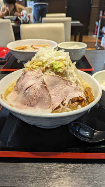 「雷電拉麺　970円」@とんちき麺 上田店の写真