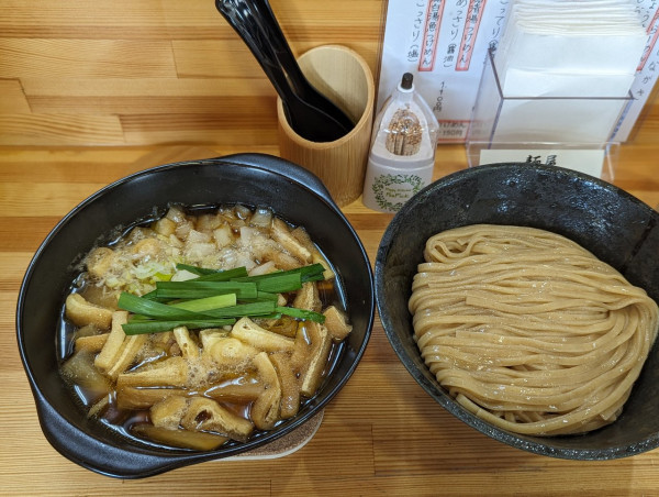 「限定試作　ちゃんこつけめん（ソップ炊き）」@麺屋電龍の写真