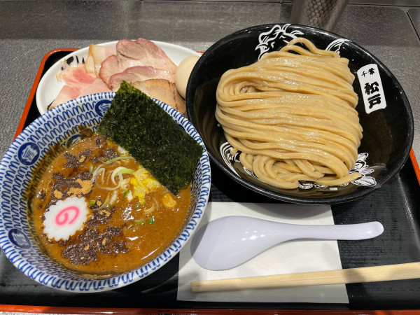 「柏幻霜ポーク全部乗せ濃厚つけめん(中)」@松戸富田麺絆の写真