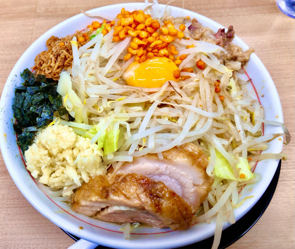 「大汁無し　950円+100円」@ラーメンハマコー 六浦店の写真