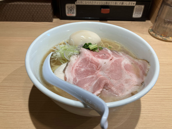 「味玉中華そば醤油　大盛」@貝出汁中華そば くらむの写真