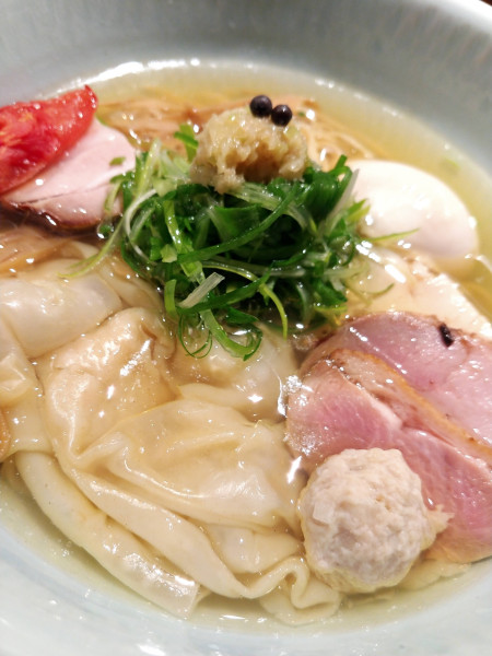 「特製塩そば」@饗 くろ㐂の写真