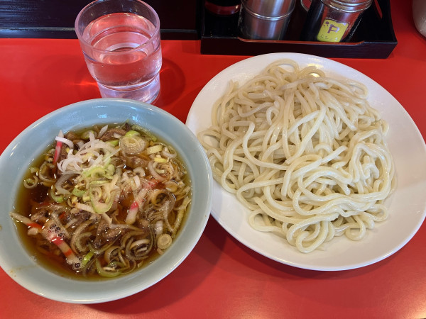 「つけそば中盛 1050円」@丸長 目白店の写真