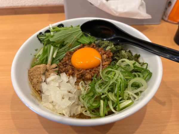 「カレー台湾まぜそば」@麺屋 こころ 浜松町店の写真