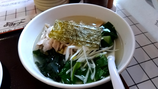 「とり肉の塩味ラーメン（炒飯セットランチで９６０円）」@個室中華料理  八仙菜館の写真