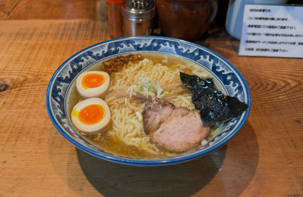 「塩らぁ麺¥850、味玉¥100、大盛無料」@めん処 樹の写真