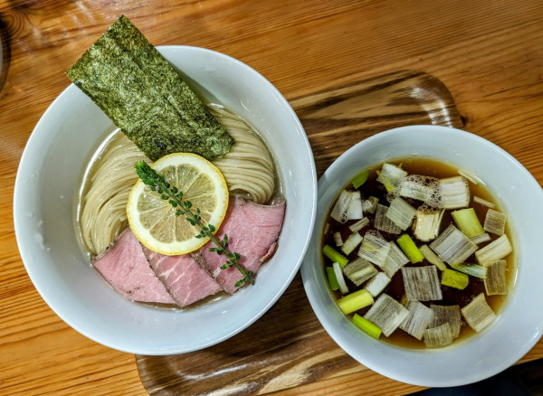 「昆布水つけめん1050円」@アメノオトの写真