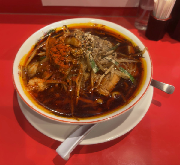 「辛スタミナらーめん 小盛」@名古屋スタミナらーめん アブラカラメの写真