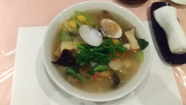 「海の幸スープそば（期間限定）1936円」@大観苑の写真