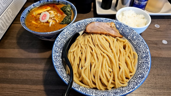 「【限定】麻婆つけ麺(大)＋小ライス🍚」@狼煙 〜NOROSHI〜の写真