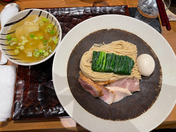 「特製　韮つけそば　塩」@饗 くろ㐂の写真