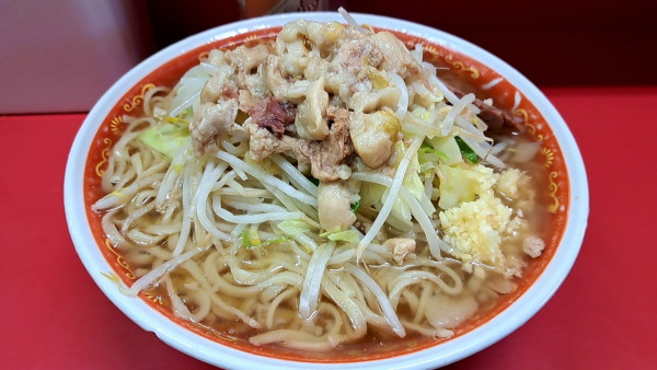 「ラーメン大　ニンニク少なめ　アブラ」@ラーメン二郎 上野毛店の写真