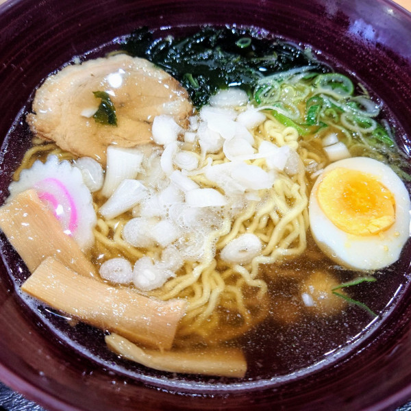 「らっきょラーメン」@道の駅みくに ふれあいパーク三里浜 レストランの写真