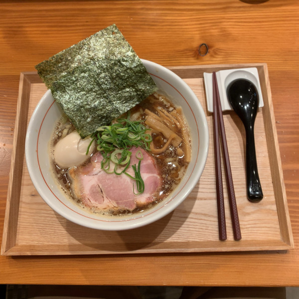 「黒豚850+味玉+チャーシュー端っこ（クーポン利用）」@中華そば 多繋の写真