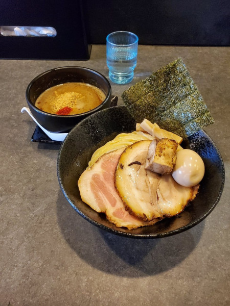 「特製つけ麺@1400」@はらや TORI PAITAN RAMENの写真