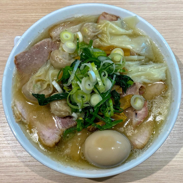 「チャーシューワンタンメン（塩）¥1,500 味付玉子 ¥120」@桜上水 船越の写真