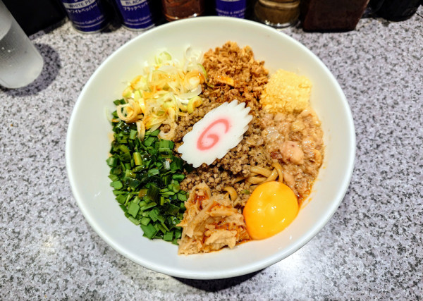 「限定 さようなら 天さん・・・(餃子ませそば)」@ラーメン宮郎の写真