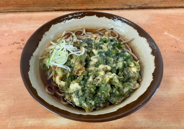 「春菊天そば(470円)」@金町そばの写真