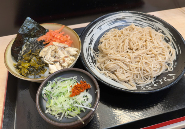 「朝食セット・焼鯖ごはん(480円)+大盛(クーポン)」@ゆで太郎 南青山一丁目店の写真