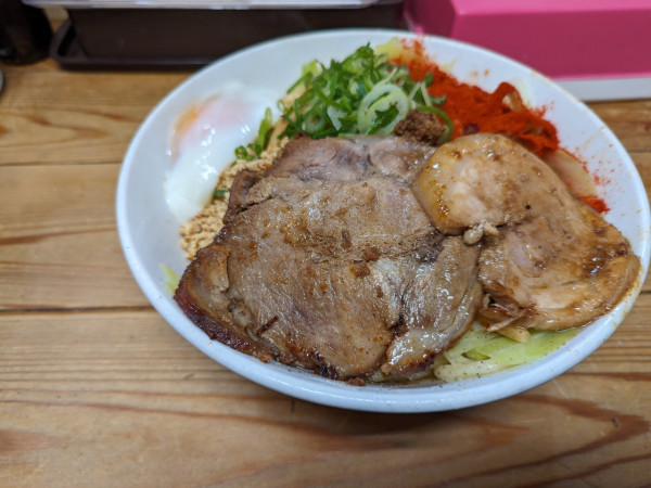 「特製汁なし担々麺　大」@自家製麺 てんかの写真