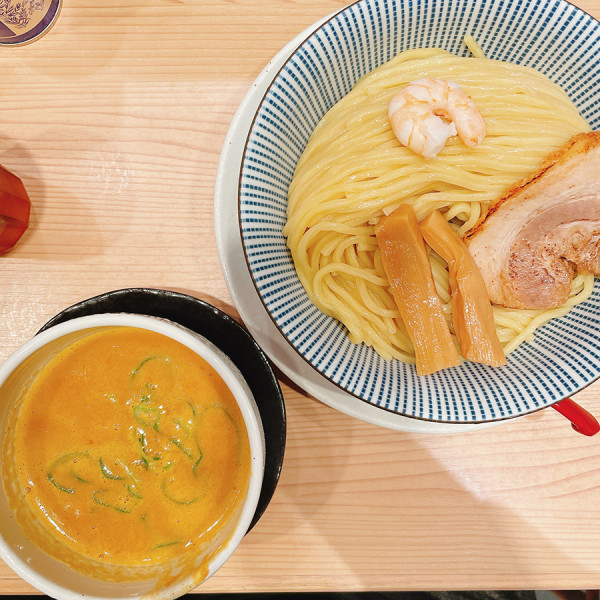 「オマール海老つけ麺（大盛サービス）」@鯛塩そば 灯花 ペリエ千葉店の写真