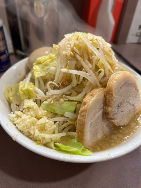 「小ラーメン＋煮卵＋ライス」@ラーメン どんの写真