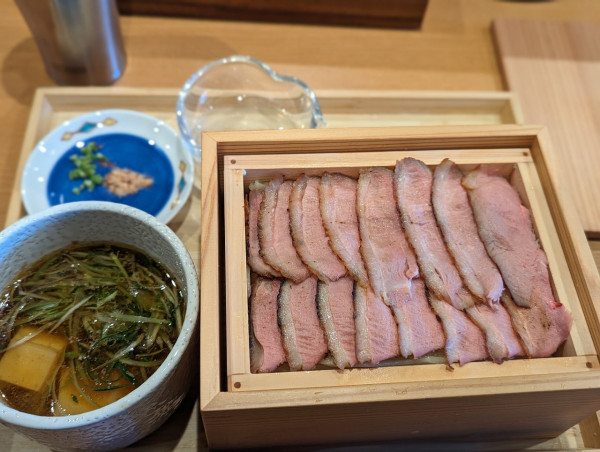 「鴨と山椒のつけ麺　鴨増し」@麦の夜明けの写真