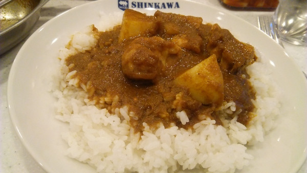 「インドカレー 1060円+辛さ2倍 20円」@新川デリーの写真