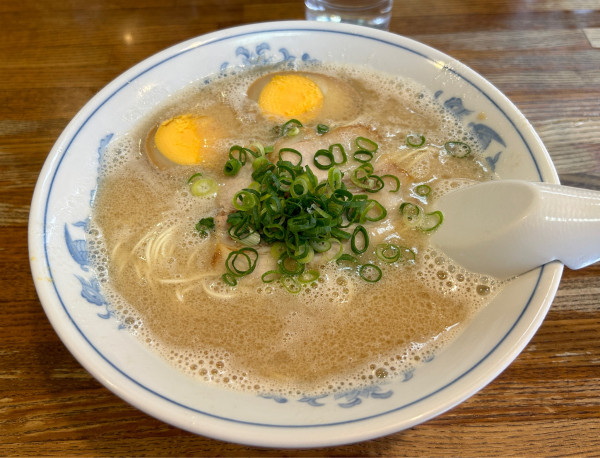 「玉子ラーメン＋替玉」@博多ラーメン ばりこての写真