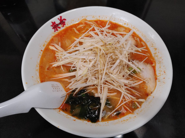 「じゃんじゃん味噌ラーメン　白髪ネギ　890+130円」@喜多方ラーメン 来夢 会津若松門田店の写真