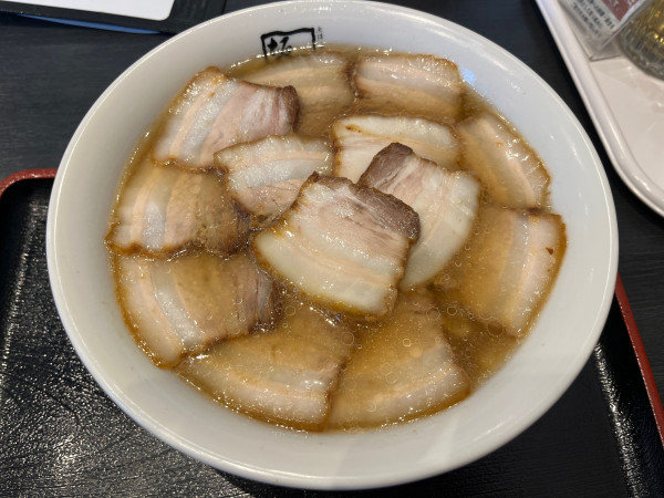 「焼豚ラーメン大盛　麺硬 1290円」@喜多方ラーメン坂内 南流山店の写真