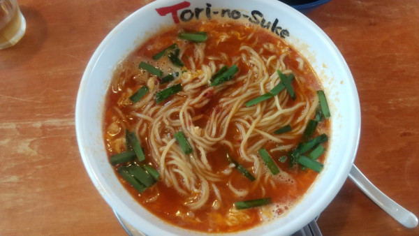 「火の鳥ラーメン大盛」@とりの助 観音寺店の写真