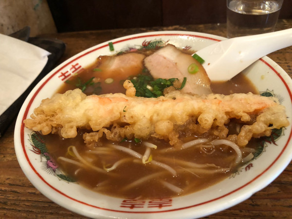 「天ぷら中華」@めん長州の写真