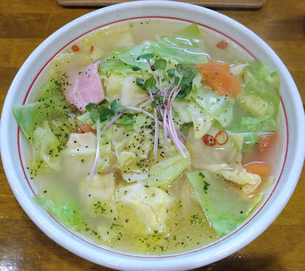 「【限定】春キャベツのペペロンチーノ 980円 大盛り 100円」@麺屋 ぬまたの写真