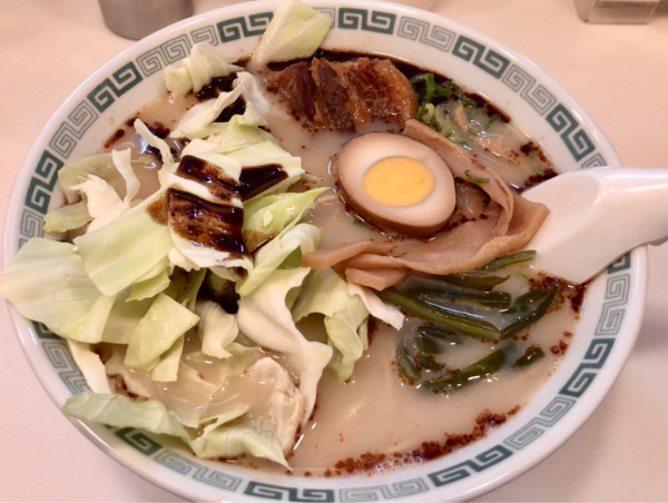 「太肉麺（太肉1個乗せ） 950円」@桂花ラーメン 東口駅前店の写真