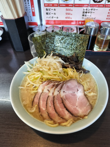 「ネギチャーシューメン　中」@横浜ラーメン 増田家 西船橋店の写真
