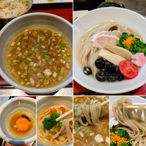 「しじみ水と鶏醤油のつけ麺(3/28,29限定)　1800円」@麺 やまらぁの写真