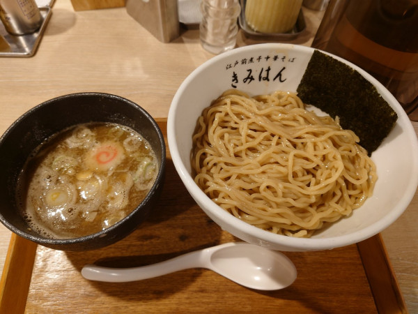 「梅香る煮干しつけ麺」@江戸前煮干中華そば きみはん 梅田店の写真