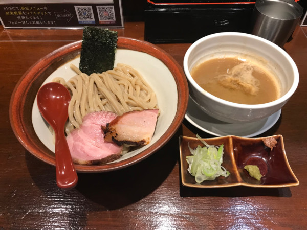 「つけ麺 大盛 1,100円」@長男、ほそのたかしの写真