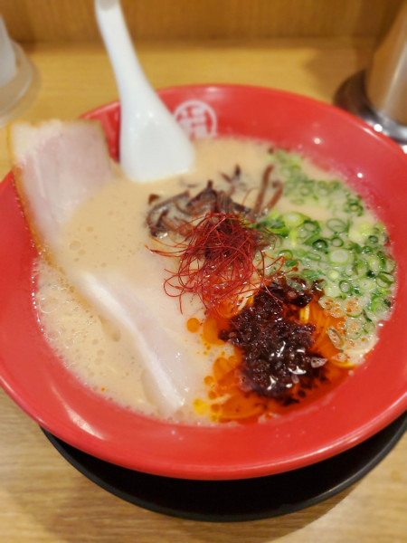 「辛辛ラーメン」@豚骨ラーメン 福の軒の写真