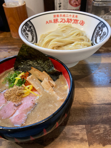 「真骨鳥魚介つけ麺¥1,100」@縁乃助商店の写真