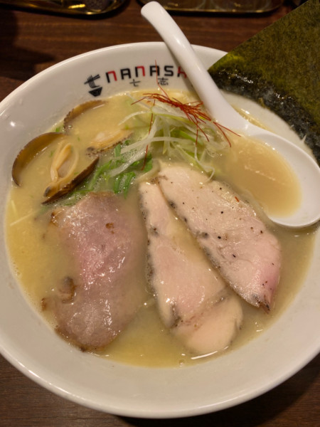 「貝出汁らーめん」@いしばし×七志 淵野辺店の写真