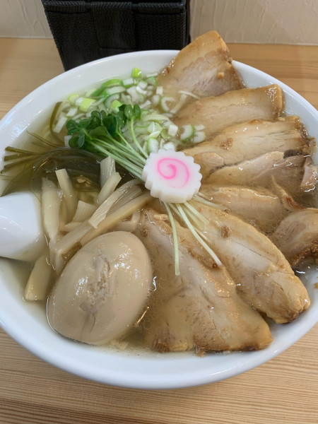 「塩パンチチャーシュー麺(味玉)」@麺屋ソルトの写真